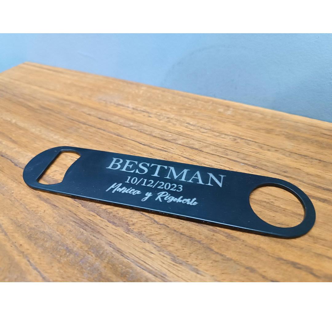 Destapador plano metalico