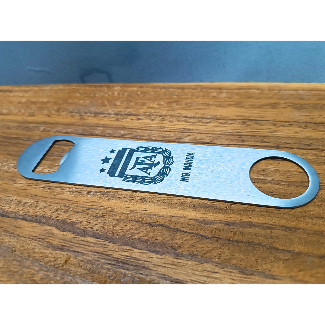 Destapador plano metalico